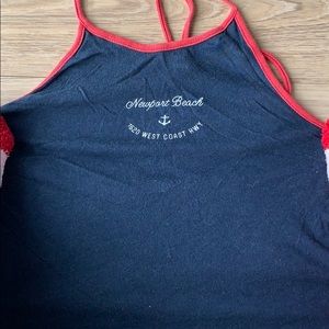 Navy blue tank top